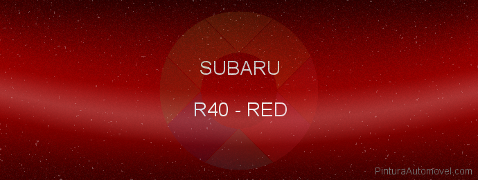 Pintura Subaru R40 Red