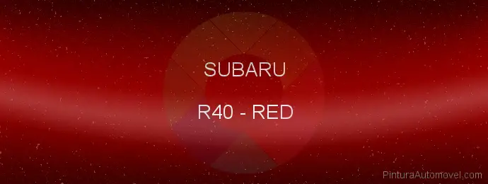 Pintura Subaru R40 Red