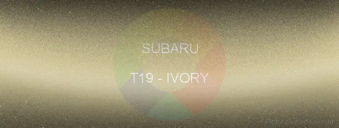 Pintura Subaru T19 Ivory