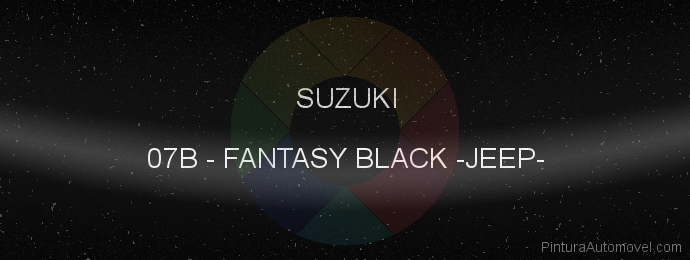 Pintura Suzuki 07B Fantasy Black -jeep-