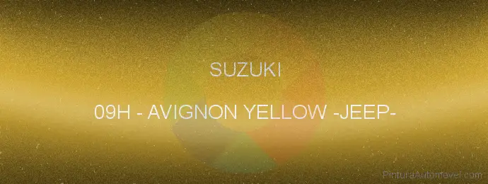 Pintura Suzuki 09H Avignon Yellow -jeep-