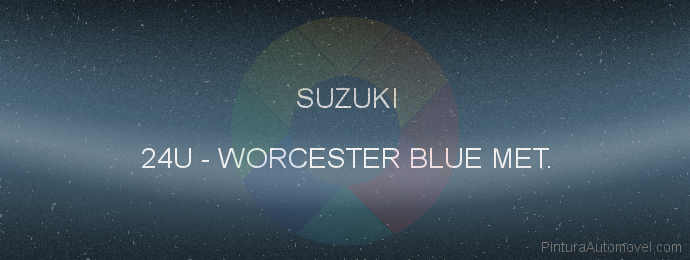 Pintura Suzuki 24U Worcester Blue Met.