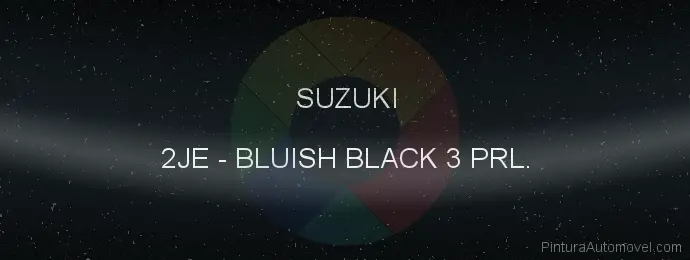 Pintura Suzuki 2JE Bluish Black 3 Prl.