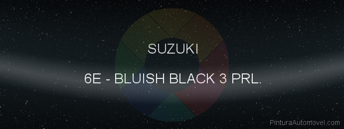 Pintura Suzuki 6E Bluish Black 3 Prl.