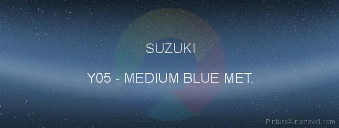 Pintura Suzuki Y05 Medium Blue Met.