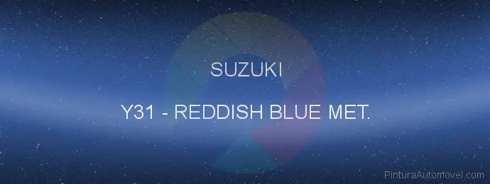 Pintura Suzuki Y31 Reddish Blue Met.