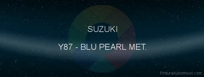 Pintura Suzuki Y87 Blu Pearl Met.