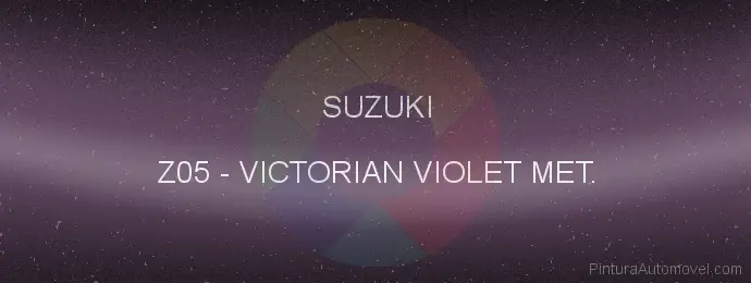 Pintura Suzuki Z05 Victorian Violet Met.