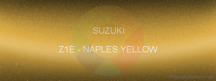 Pintura Suzuki Z1E Naples Yellow