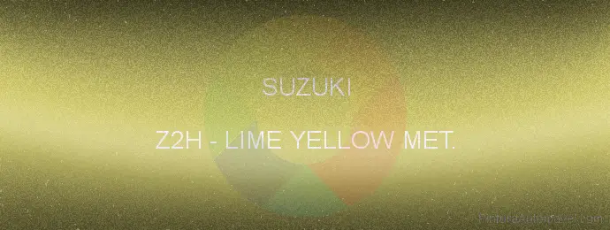 Pintura Suzuki Z2H Lime Yellow Met.