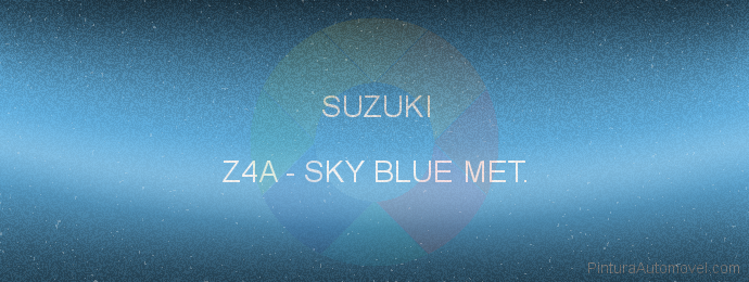 Pintura Suzuki Z4A Sky Blue Met.
