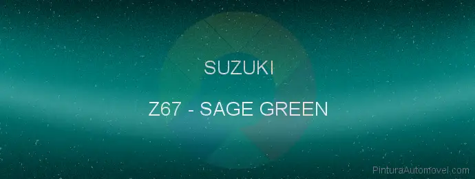 Pintura Suzuki Z67 Sage Green