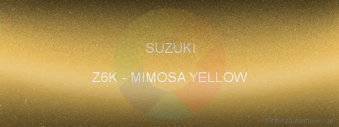 Pintura Suzuki Z6K Mimosa Yellow