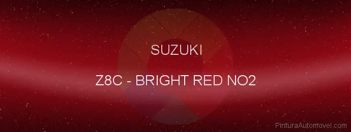 Pintura Suzuki Z8C Bright Red No2