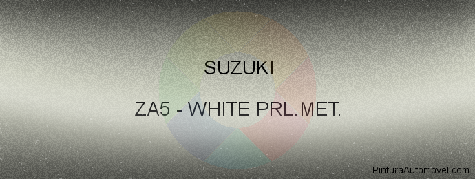Pintura Suzuki ZA5 White Prl.met.