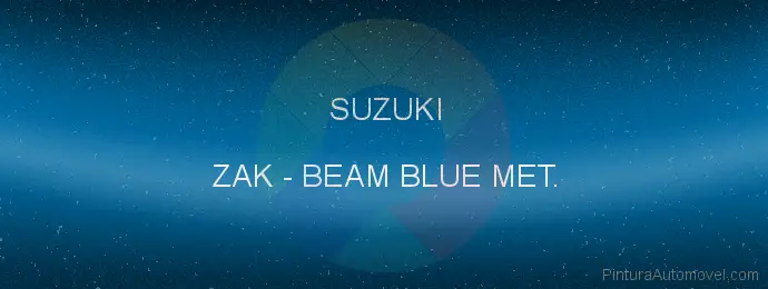 Pintura Suzuki ZAK Beam Blue Met.