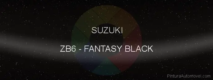 Pintura Suzuki ZB6 Fantasy Black