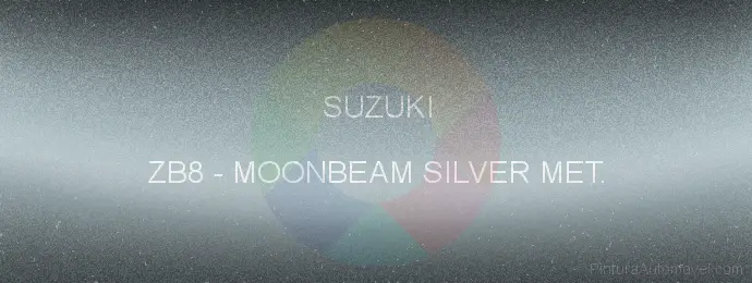 Pintura Suzuki ZB8 Moonbeam Silver Met.