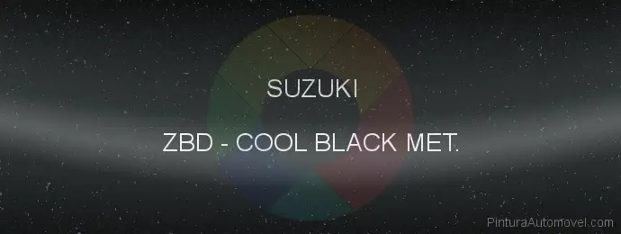 Pintura Suzuki ZBD Cool Black Met.