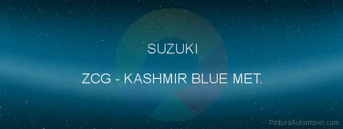 Pintura Suzuki ZCG Kashmir Blue Met.