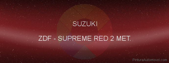 Pintura Suzuki ZDF Supreme Red 2 Met.