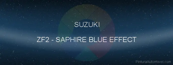 Pintura Suzuki ZF2 Saphire Blue Effect