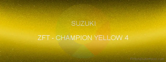 Pintura Suzuki ZFT Champion Yellow 4