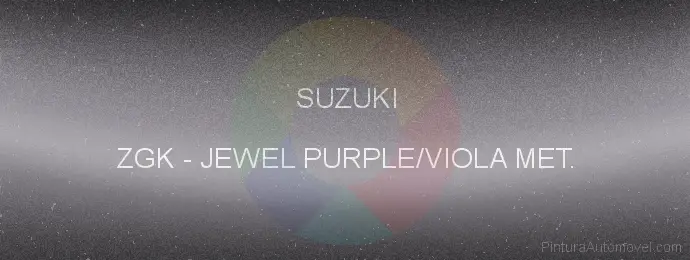 Pintura Suzuki ZGK Jewel Purple/viola Met.