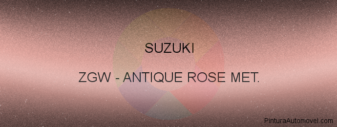 Pintura Suzuki ZGW Antique Rose Met.