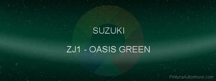 Pintura Suzuki ZJ1 Oasis Green