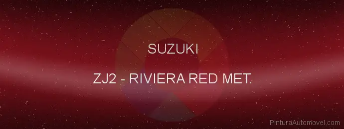 Pintura Suzuki ZJ2 Riviera Red Met.