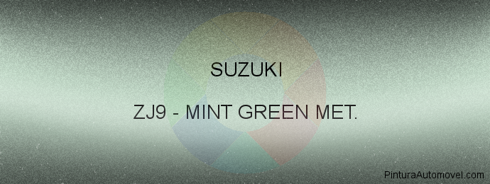 Pintura Suzuki ZJ9 Mint Green Met.