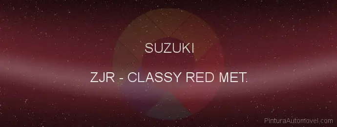 Pintura Suzuki ZJR Classy Red Met.