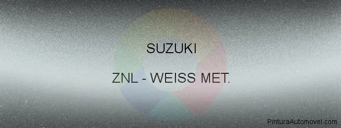 Pintura Suzuki ZNL Weiss Met.