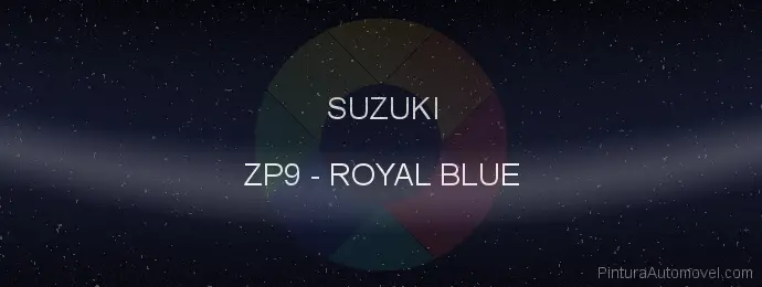 Pintura Suzuki ZP9 Royal Blue