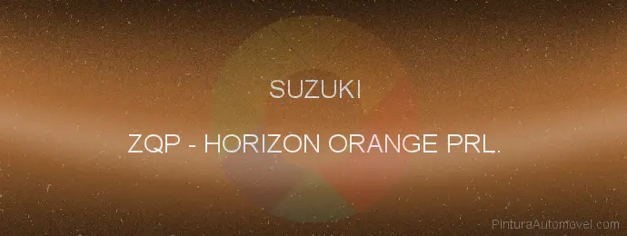 Pintura Suzuki ZQP Horizon Orange Prl.