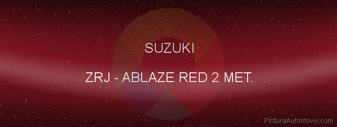 Pintura Suzuki ZRJ Ablaze Red 2 Met.