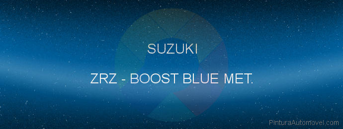Pintura Suzuki ZRZ Boost Blue Met.