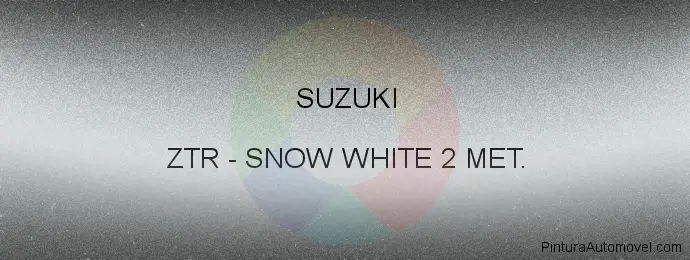 Pintura Suzuki ZTR Snow White 2 Met.