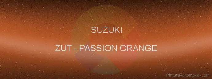 Pintura Suzuki ZUT Passion Orange