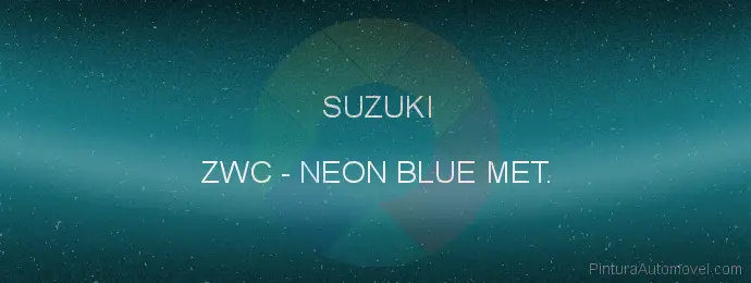 Pintura Suzuki ZWC Neon Blue Met.
