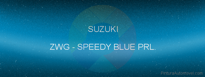 Pintura Suzuki ZWG Speedy Blue Prl.