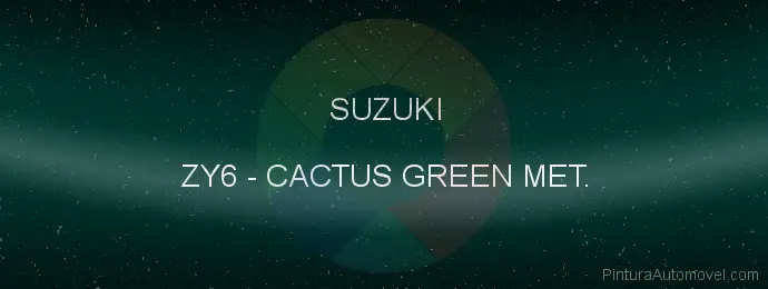 Pintura Suzuki ZY6 Cactus Green Met.