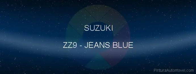 Pintura Suzuki ZZ9 Jeans Blue