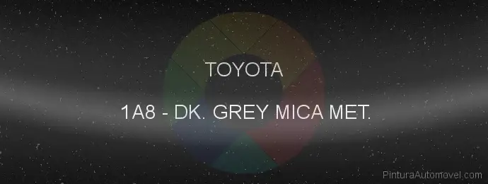 Pintura Toyota 1A8 Dk. Grey Mica Met.