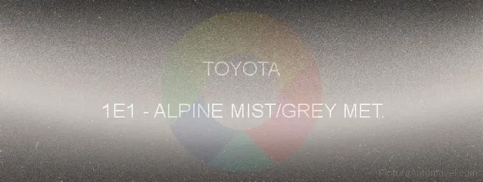 Pintura Toyota 1E1 Alpine Mist/grey Met.