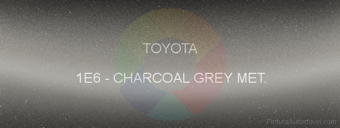 Pintura Toyota 1E6 Charcoal Grey Met.