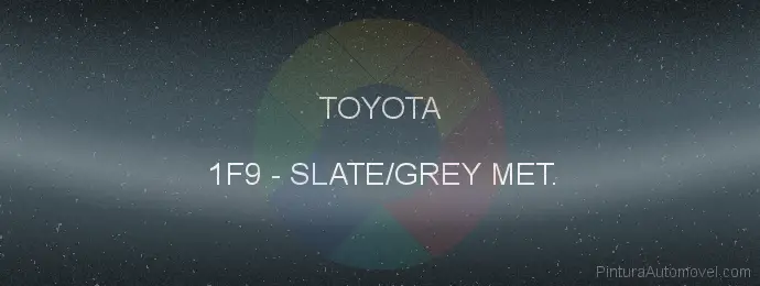 Pintura Toyota 1F9 Slate/grey Met.