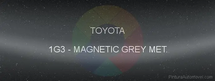 Pintura Toyota 1G3 Magnetic Grey Met.