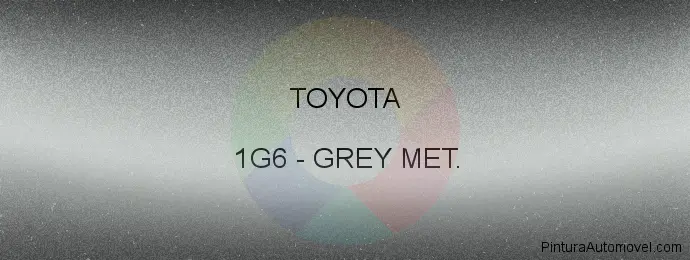 Pintura Toyota 1G6 Grey Met.